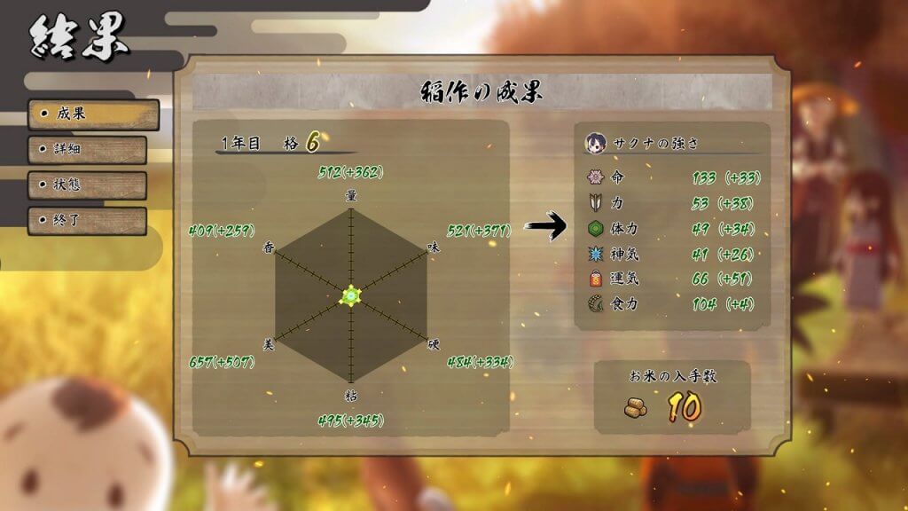 天穂のサクナヒメ新米評価