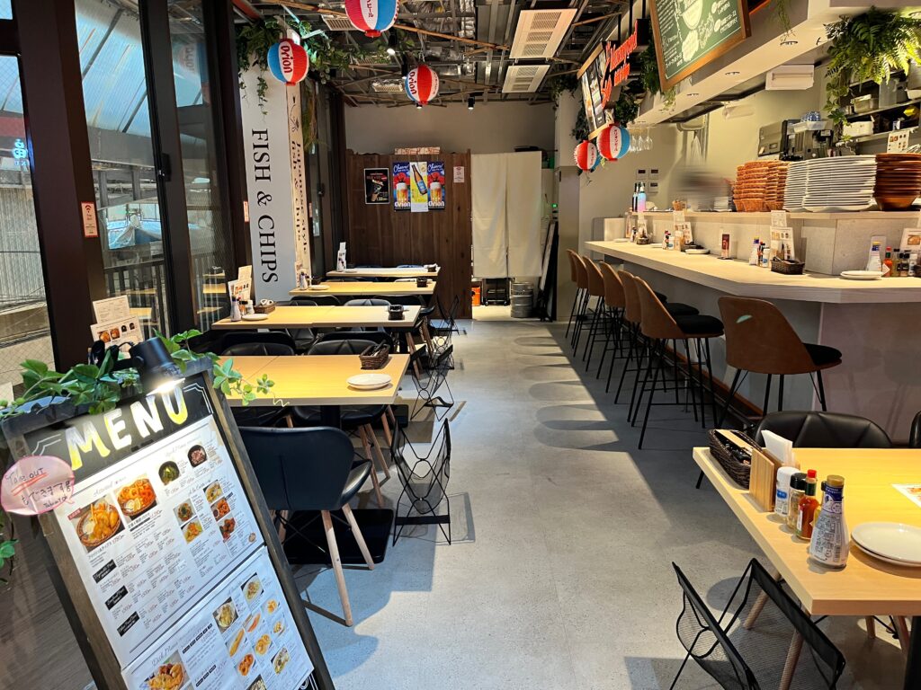 マレーコッド店内席