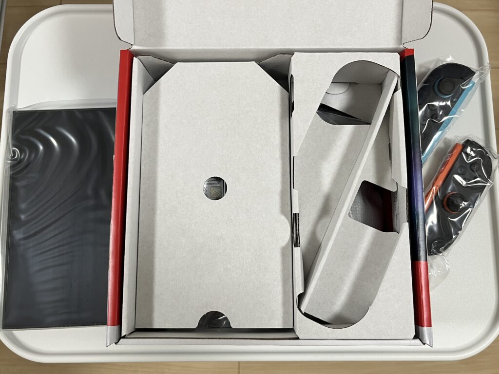 開けた直後の中身